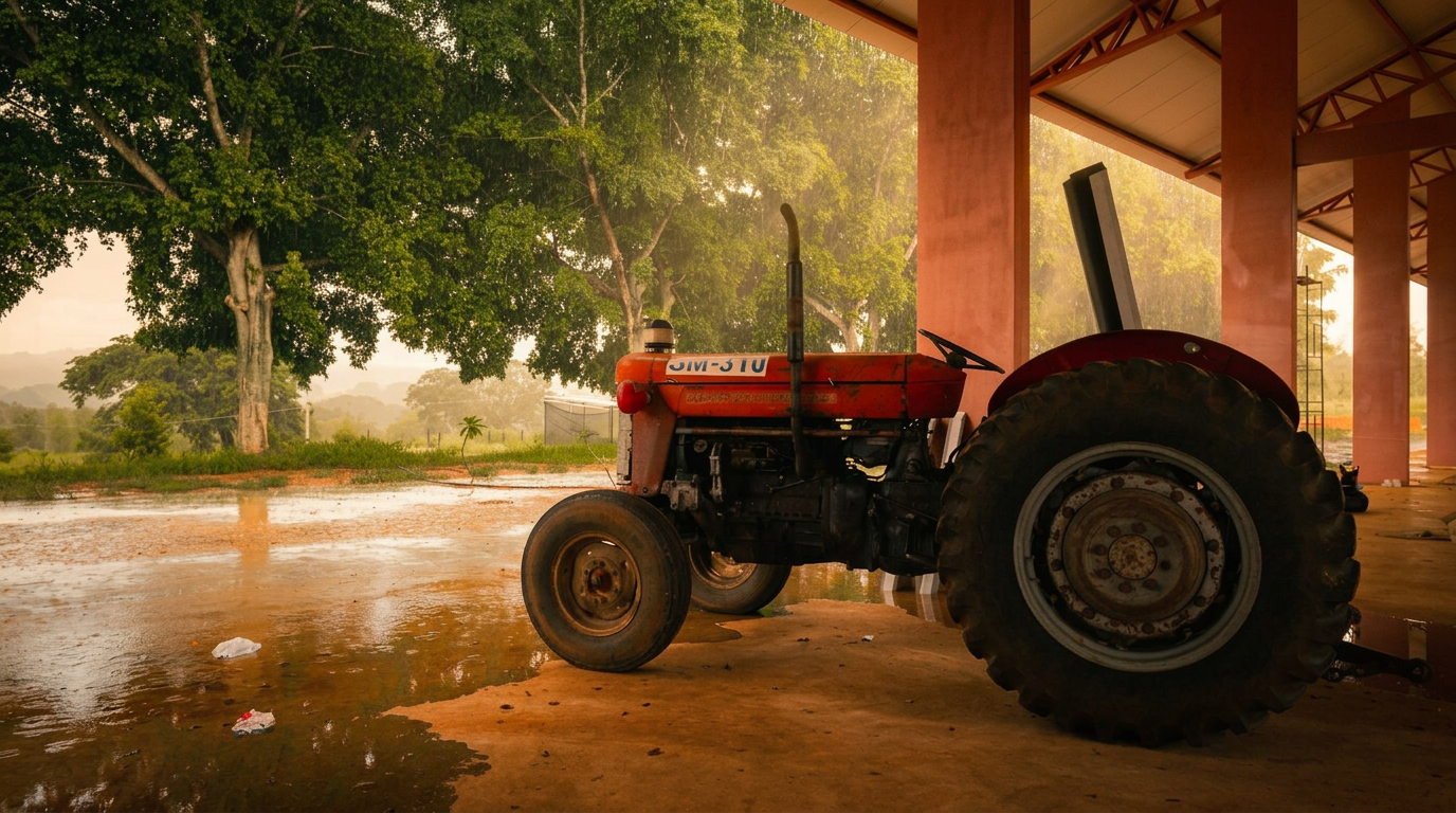 Campo da Voe Farm ao amanhecer